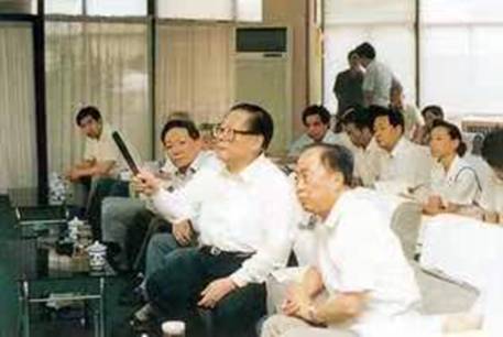 1991年7月28日江泽民听取市领导工作汇报